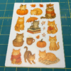 Autumn Cats Sticker Sheet