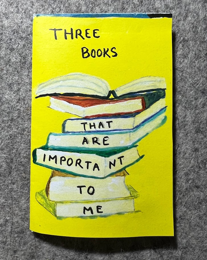 Three Books Mini Zine